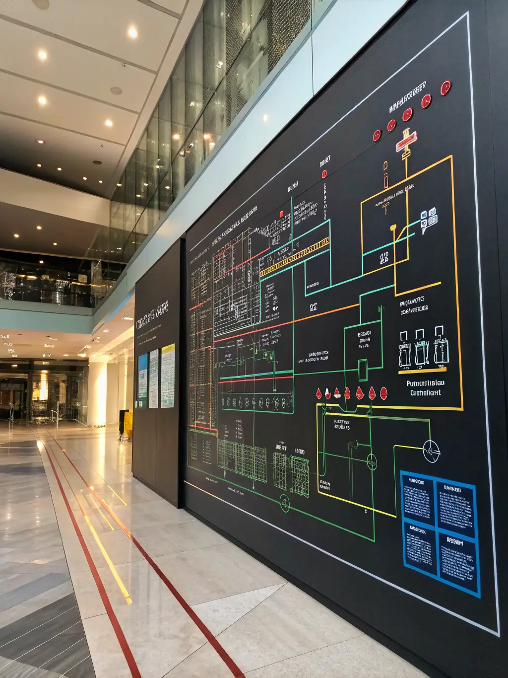 A blueprint showcasing Ace Core Group's innovative system architecture for home automation and energy efficiency, emphasizing intellectual property.